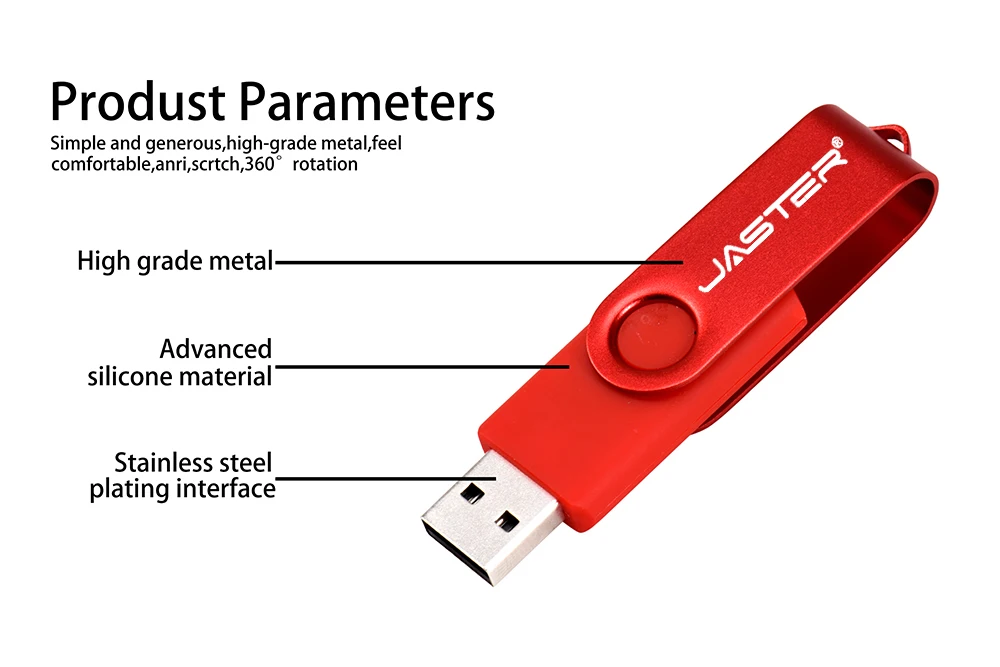 JASTER Twister USB флеш-накопитель 4 Гб 64 ГБ 16 ГБ 32 ГБ USB 2,0 флеш-накопитель поворотный флеш-накопитель печать логотипа на заказ Подарки