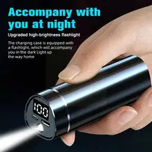 

Mini Waterproof Sports Headphone N21 Bluetooth-Compatible Earbuds Flashlight Wireless Earphones Headset With 5.1 Wireless