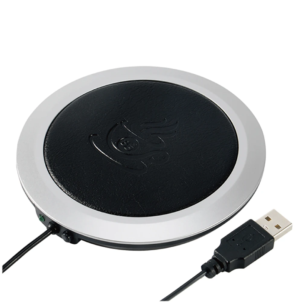 USB термостойкая электрическая изоляция Coaster искусственная кожа поверхность теплая чашка коврик офисный кофейный чайный грелка коврик столик-мат
