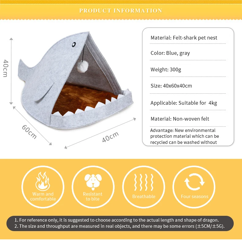 Домик для маленьких питомцев, питомник, кровать, коврик для кошек, одеяло для домашних животных, в форме акулы, палатка, утолщенный зимний матрац для кровати, фланелевая ткань, теплая
