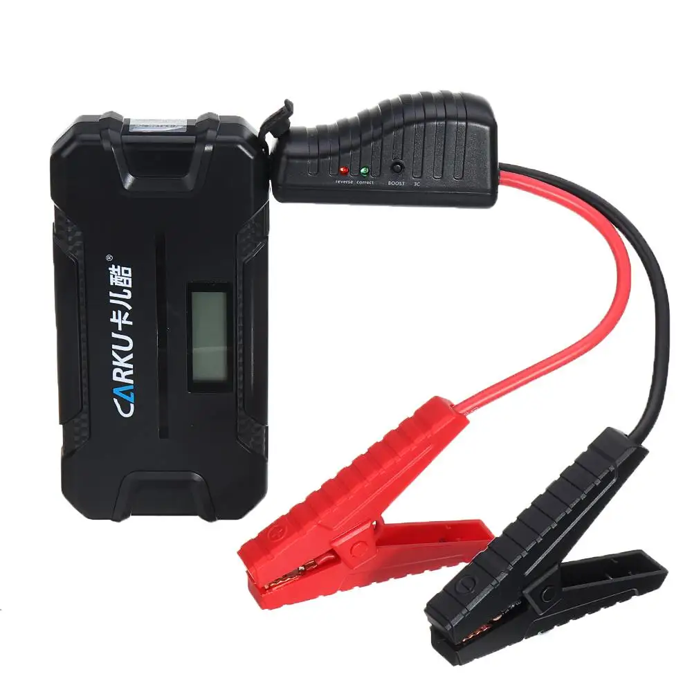  CARKU 12V 12000mAh Car Jump Starter Emergency Battery Booster 600A LED Flashlight QC3.0 Dual USB Ba