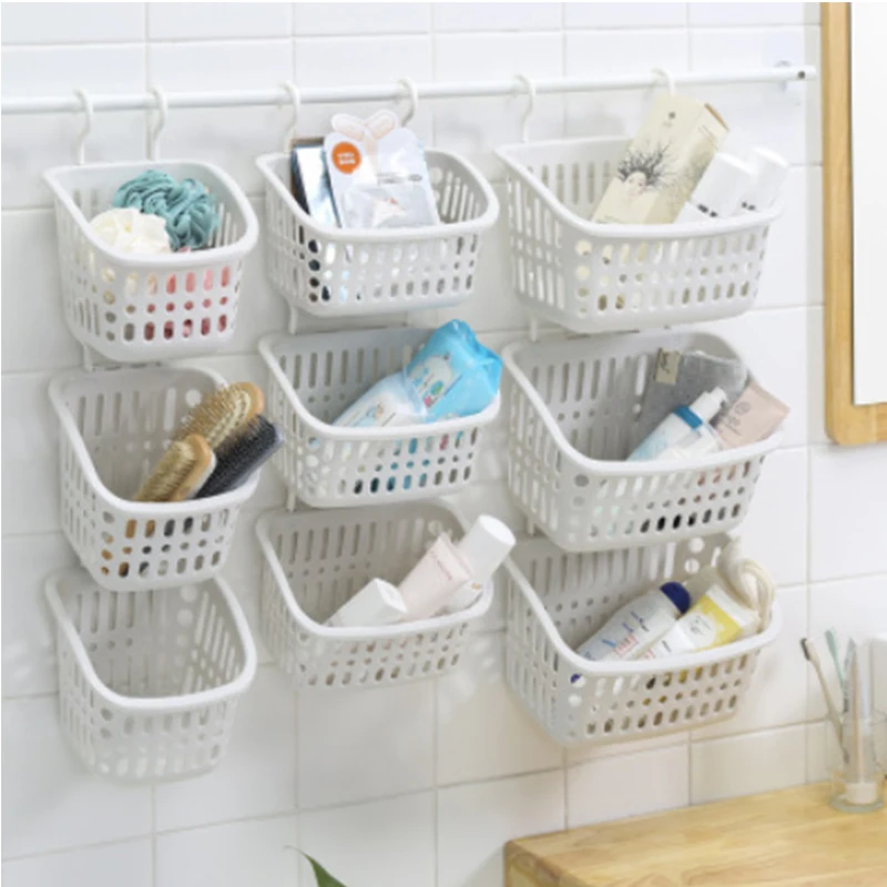 

Hanging Storage Basket Bathroom Hanging Basket Student Dormitory Bathroom Plastic Storage Basket