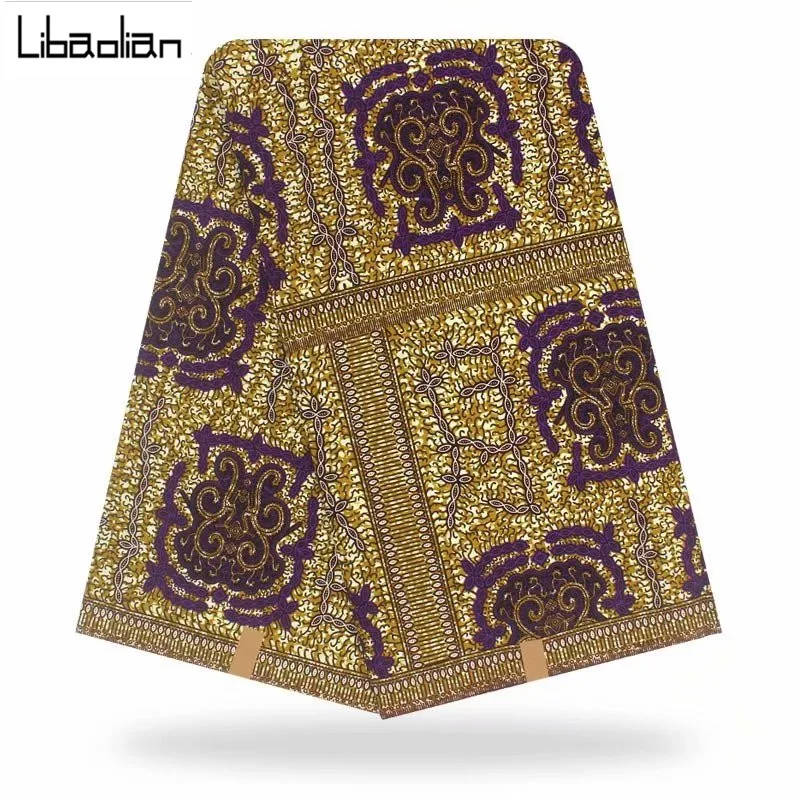 Настоящий голландский воск ткань новая хлопок Анкара ткань Африканский принт ткань для свадебного платья ткань африканская ткань F911-20