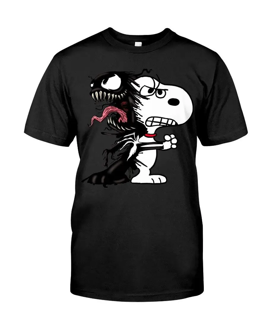 

Snoopie tee Venom Funny Black T-Shirt S-3XL Men Women Unisex Fashion tshirt Free Shipping