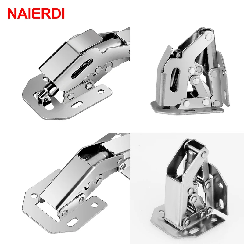 10 шт. гидравлические петли NAIERDI с шурупами|cupboard door hinges|hinge full overlayfull overlay hinge |
