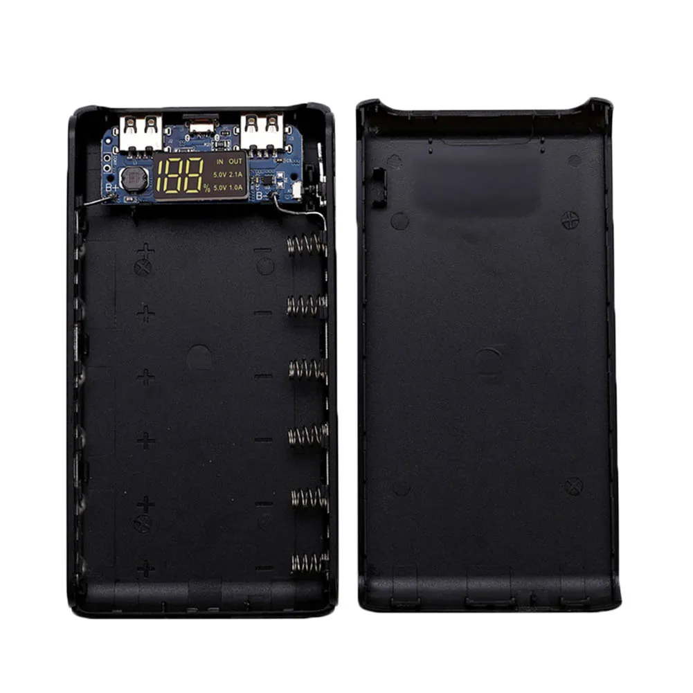 Двойной USB банк питания корпус DIY Набор батареек зарядное устройство с тип-c и Micro USB вход GV99