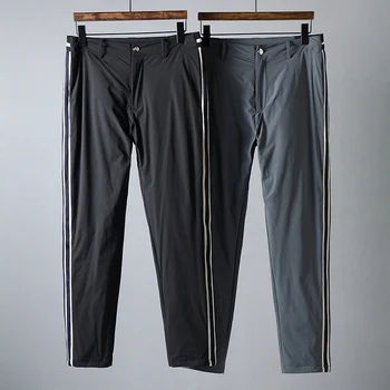 

JSBD winter thickening lightsome thermal bump color shows white goose down men trim straight tube leisure down pants