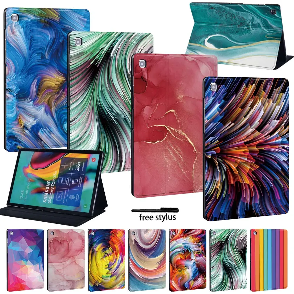 

Printing Tablet Case for Samsung Galaxy Tab A/ Tab E /Tab S5e Durable Tablet PU Leather Foldable Protective Case Shell