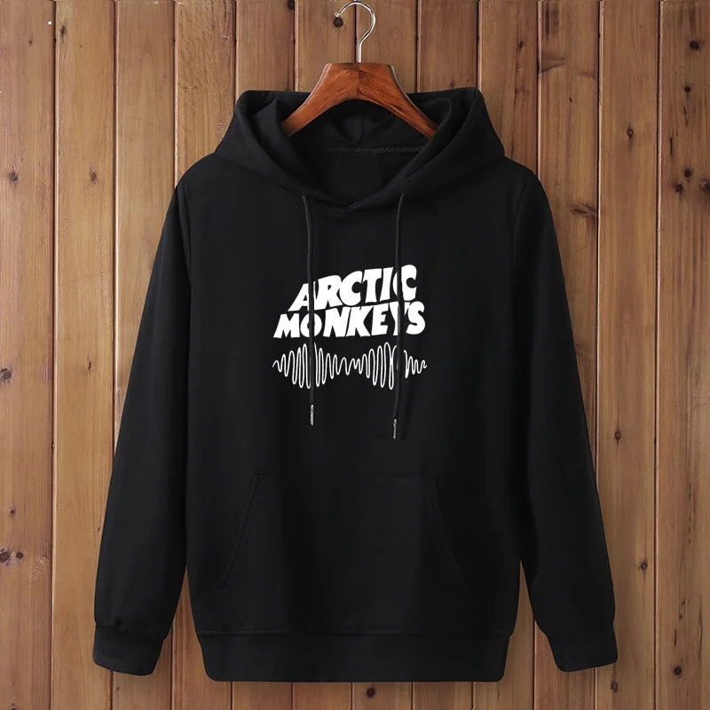 Осень Зима ARCTIC MONKEYS звук волны печатных флисовые толстовки с длинным рукавом Пуловеры женские хип-хоп свитера для скейтборда