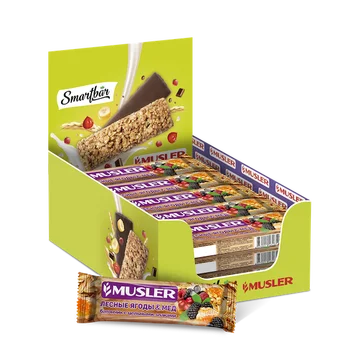 

Батончик мюсли "forest berries and honey" Musler 30g.