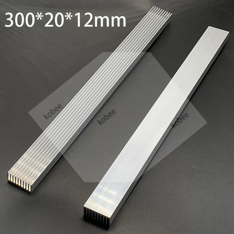 LED Aluminium Heatsink Cooling Radiator for LED COB Light 300x20x12mm