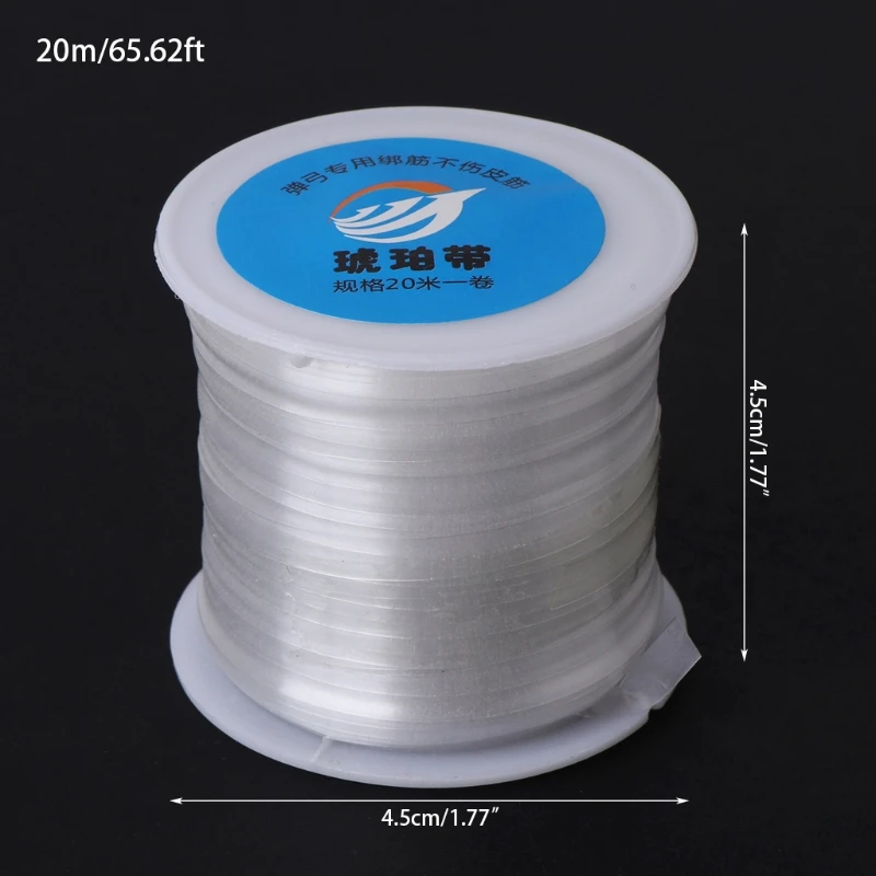 

1 Roll 20M Rubber Band Line String Wire Used For Hunting Slingshot Catapult Head