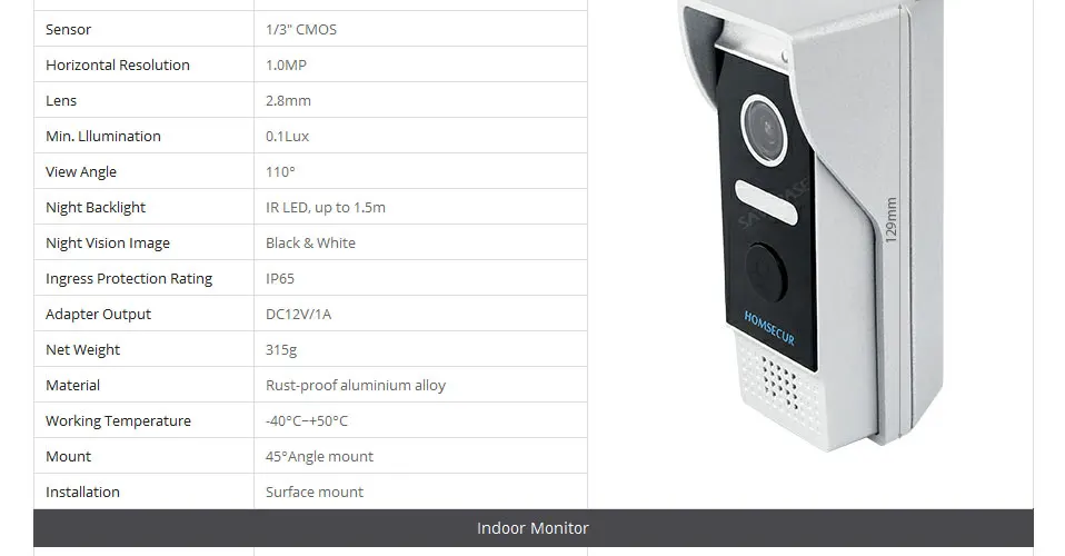 HOMSECUR 7 ''сенсорный экран wifi IP видео домофон видеодомофон дверной звонок квартира Обнаружение движения Android/iOS POE переключатель