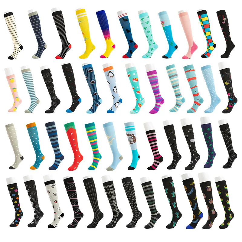 New Compression Stockings Unisex Funny Socks For Edema Diabetes