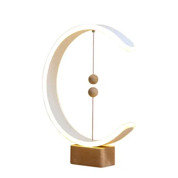 

Modern Children Eye Protection Intelligent Remote Control Table Light Creative Art Bedside Magnetic Levitation Balance Desk Lamp