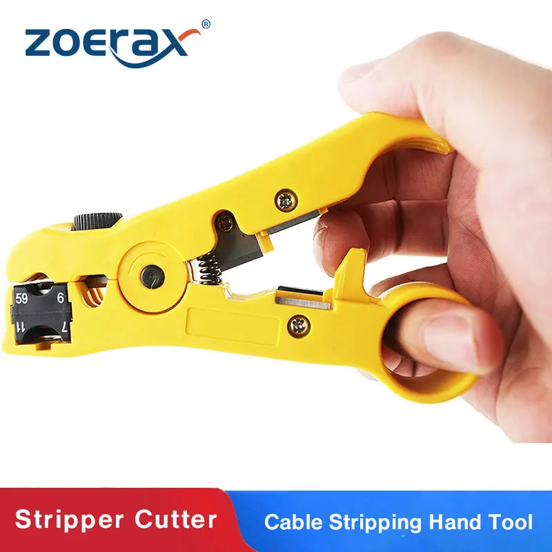 ZoeRax резак и Стриппер для CAT5 CAT6 плоским крышам или круглый STP/UTP кабель зачистки