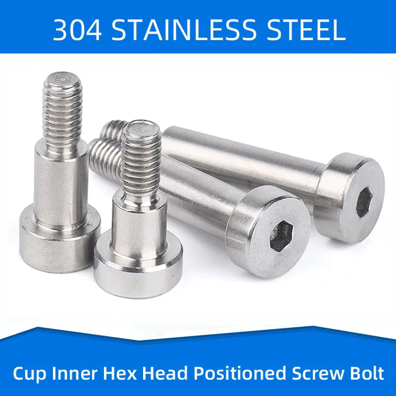 

304 Stainless Steel Inner Hex Positioned Shoulder Screws with Cup Head Hexagon Plug Screw Convex Bolt M8 M10
