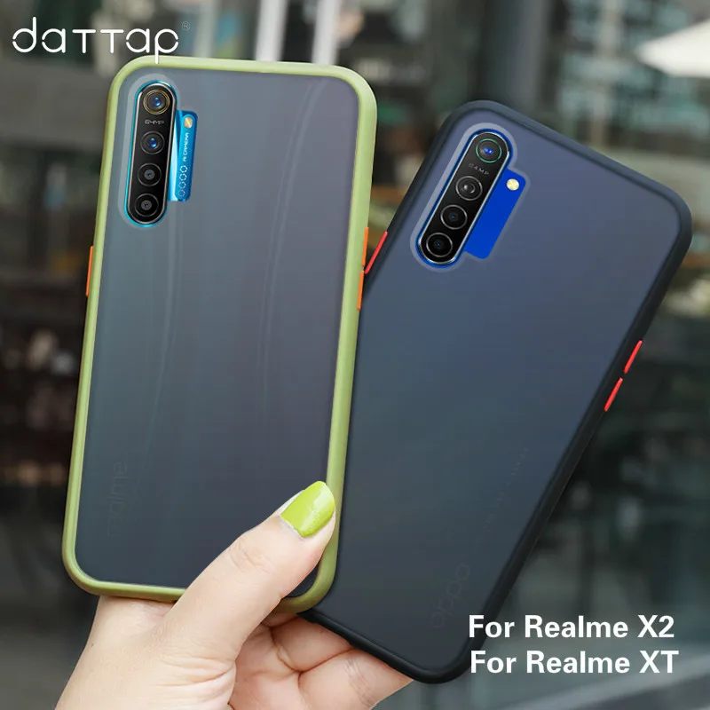 Матовый Прозрачный чехол для телефона OPPO Realme X2 Pro XT Reno Ace с силиконовой рамкой
