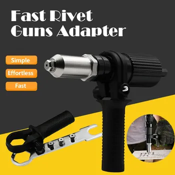 

metal Riveter Guns Adapter Professional Electric Rivet Nut Gon Adaptor Insert Cordless Power Drill Tool Kit Quick practical