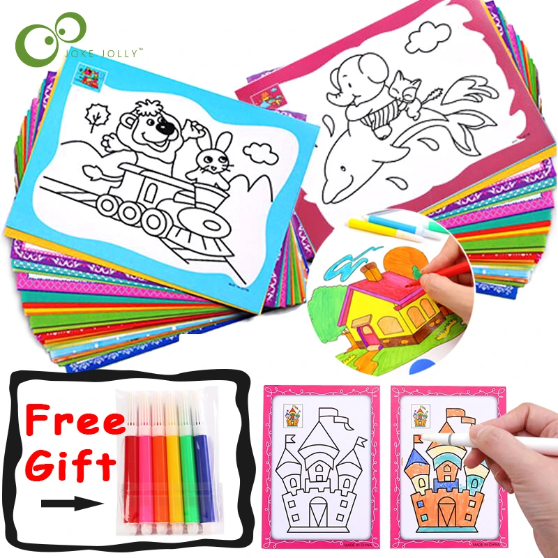 20 piezas DIY para colorear, juguetes de dibujo para niños, juguetes de  educación temprana para niños, manualidades artísticas, juguete de dibujo  YJN|Juguetes para dibujar| - AliExpress