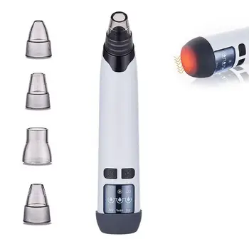

Mini Handheld Electric Facial Vacuum Suction Rechargeable Pore Cleaner Heating Blackhead Removal Spot Acne Extractor