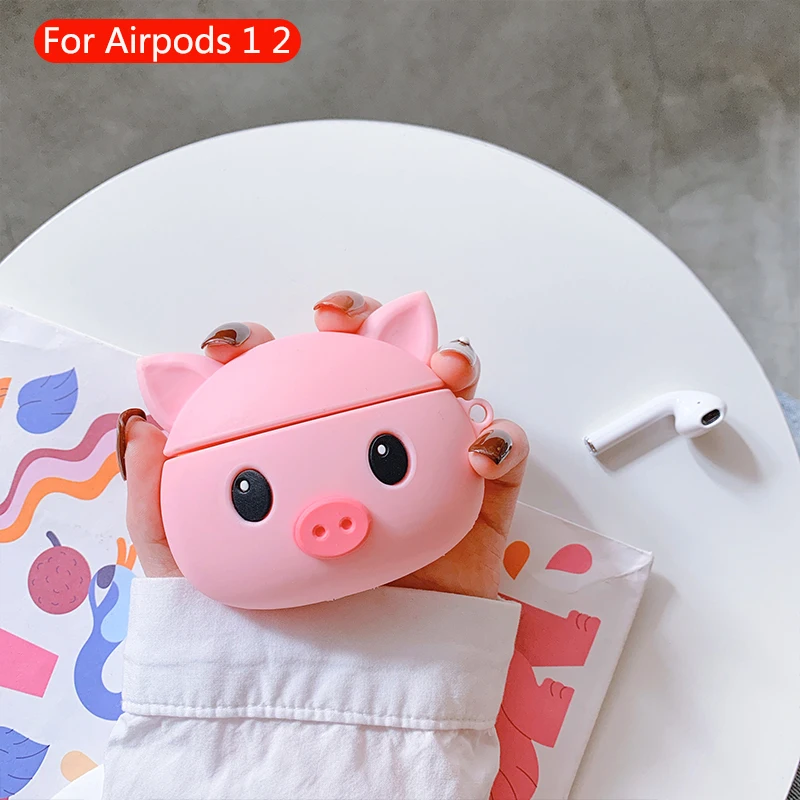 485 Беспроводная Bluetooth гарнитура мультфильм милый чехол для Apple Airpods 2 наушники силиконовый мягкий защитный чехол для Airpods аксессуары - Цвет: 485