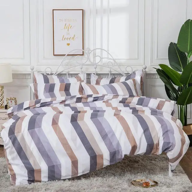 style4 50 пододеяльник евро в полоску Комплект постельного белья высококачественные одеяла комплект постельного белья геометрический узор - Цвет: style4