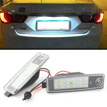 

12V White LED License Plate Light Lamps For Toyota Hiace H200 Rav4 Vanguard ABS Car License Number Plate Lights