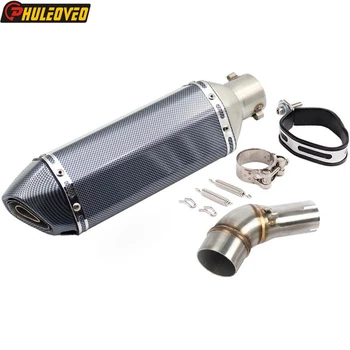 Motorcycle Exhaust Link Pipe for Kawasaki Z250SL NINJA 250SL 2015-2017 Exhaust Muffler Escape Demper Silencer Leak Mid Tube Pipe