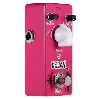 

XVIVE Guitar Pedal Analog Delay V5 Guitar Effect Pedal 25Ms-600Ms Delay Time True Bypass Full Metal Shell