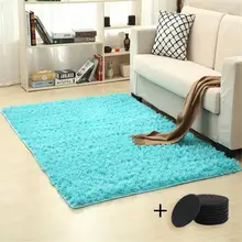 5 шт., домашнее одеяло, супер мягкий ковер из искусственного меха для спальни, дивана, гостиной, коврики+ коврик для пола, противоскользящая наклейка