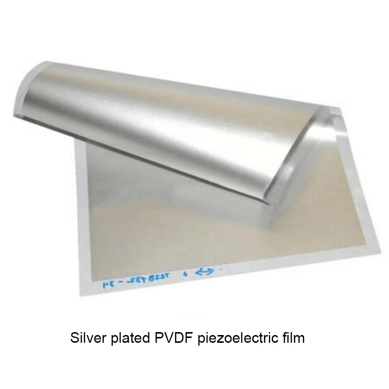 Серебро с покрытием из медно-алюминиевый ПВДФ пьезоэлектрический пленка PVDF пьезоэлектрическая пленка PVDF термоэлектрическая пленка 203*280 мм/0,4*1,0 м