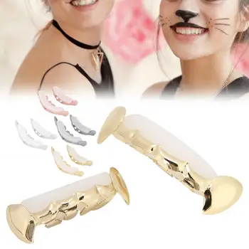 

Grillz Teeth Men Women Unisex Hip Hop Bling Grillz Teeth Decoration for Halloween Parties Oral Hygiene Care Teeth Whitening