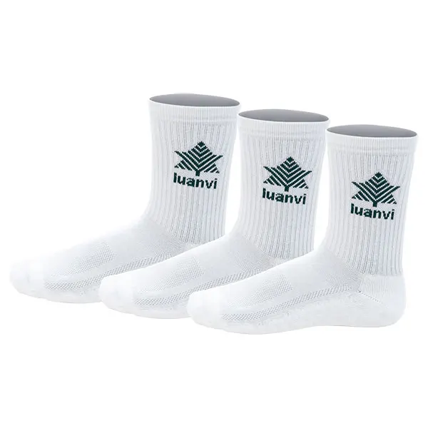 Спортивные носки Luanvi 1/2 Caña White (3 uds) |