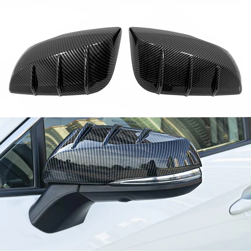 

For Toyota Highlander Kluger 2020 2021 ABS Door Side Mirror Chrome Cover Rear View Cap Accessories 2pcs per Set Car Stying