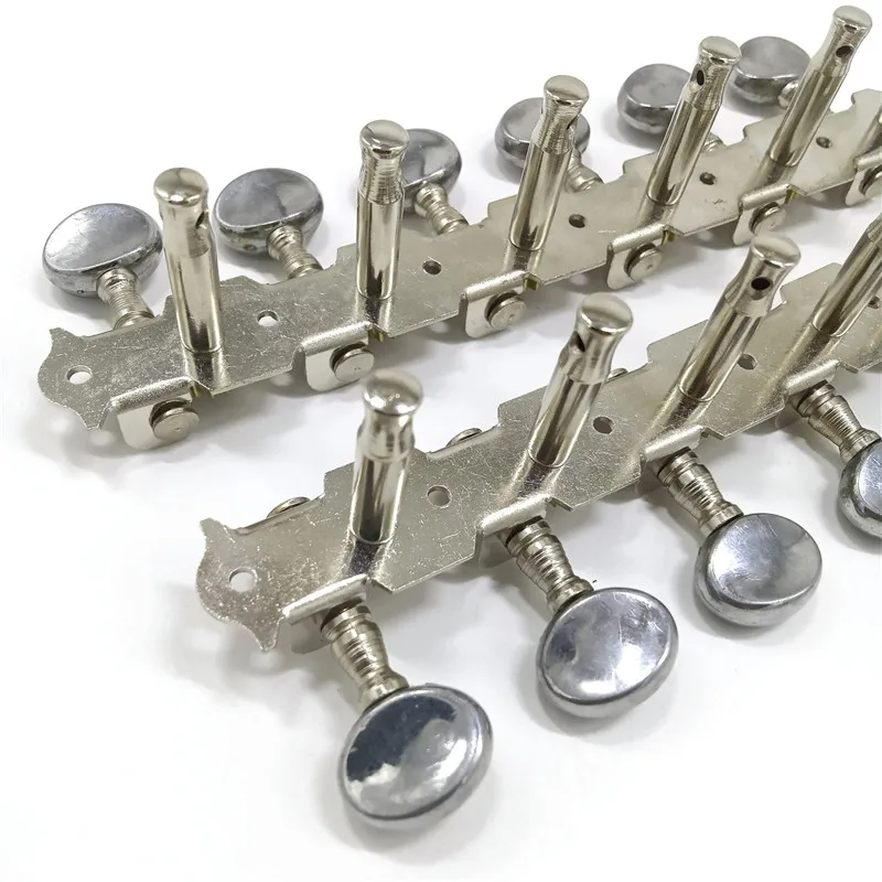 Afinador de Cordas Acessórios de Guitarra com Botão 6r6l com Cabeças de Máquina de 12 Cromado Conjunto Cordas Redondo - Image 5
