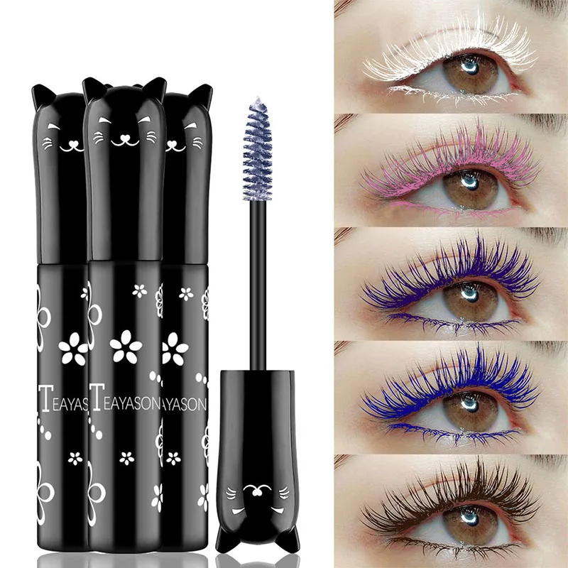 

New High Quality Multicolor Liquid Mascara Makeup Volume Eyelashes Quick Dry Curling Eyelash Waterproof Liquid Beauty Cosmetics
