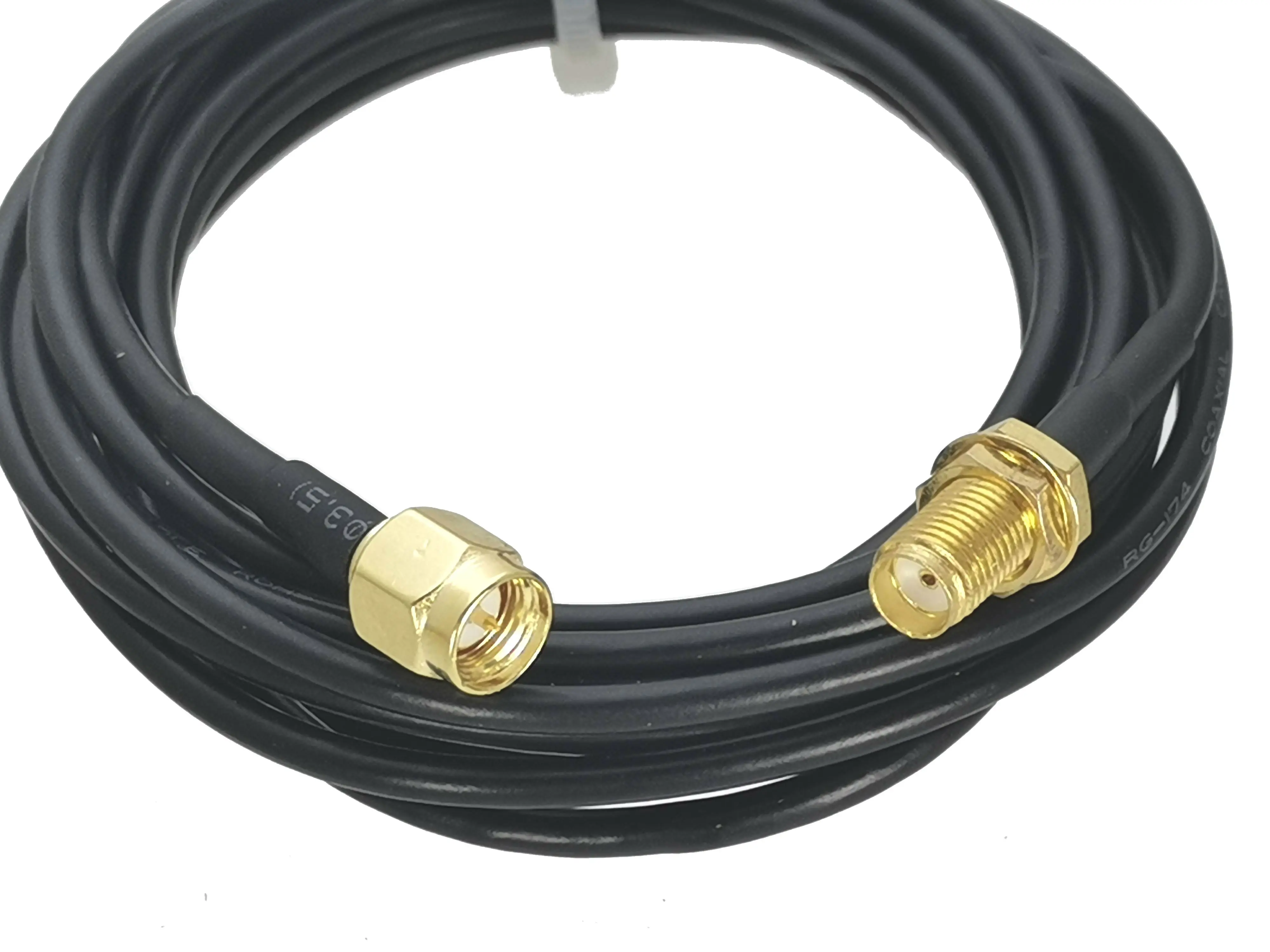 RG174 SMA Male Plug to SMA Female Jack Nut Bulkhead Connector RF Coaxial Jumper Pigtail Cable For Radio Antenna 4inch~10M