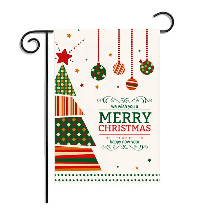 Christmas tree-5 На Рождество и Хеллоуин; Добро пожаловать на День Благодарения сад флаг на домашней странице баннер 30X45 см - Цвет: Christmas tree-5
