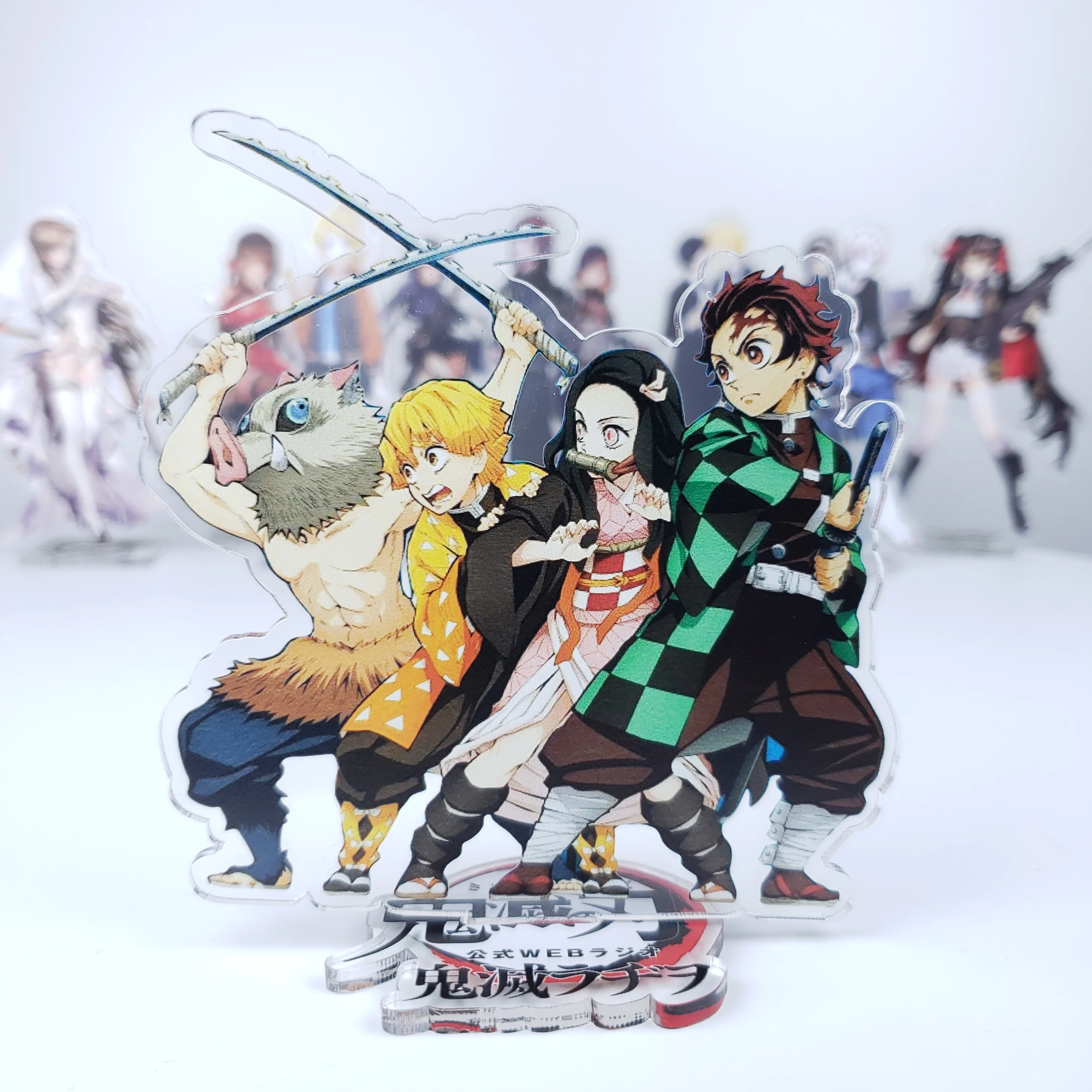 Аниме Kimetsu без Yaiba камадо Tanjirou Nezuko Kanawo Zenitsu Inosuke Giyuu фигурка на акриловой подставке