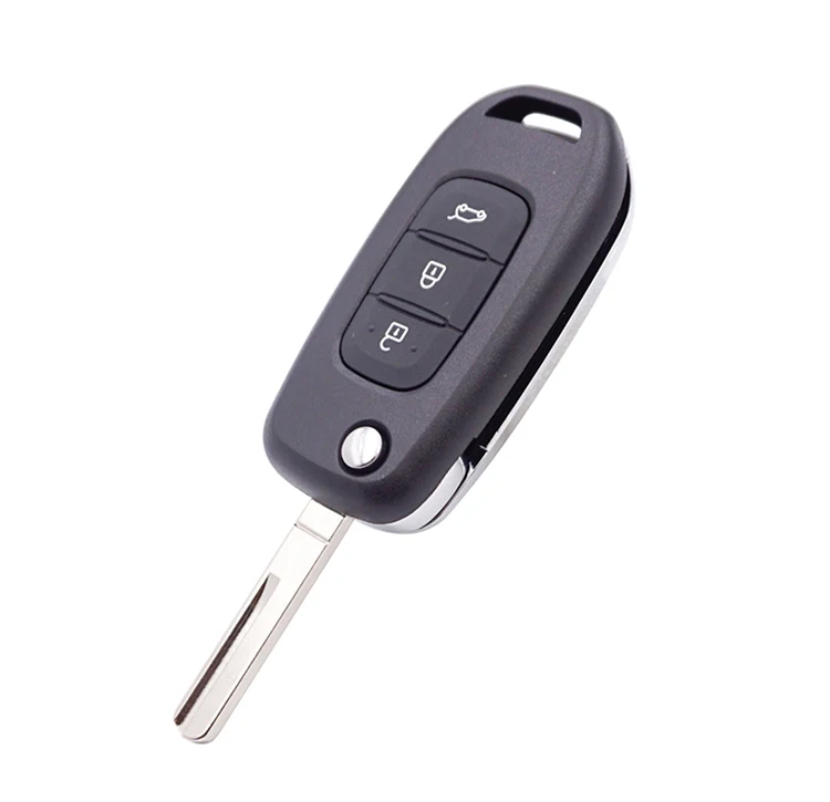 Cocolockey Автомобильный ключ флип-брелок подходит для Renault Captur Megane 3 Koleos Kadjar 3 кнопки дистанционного управления складной без логотипа