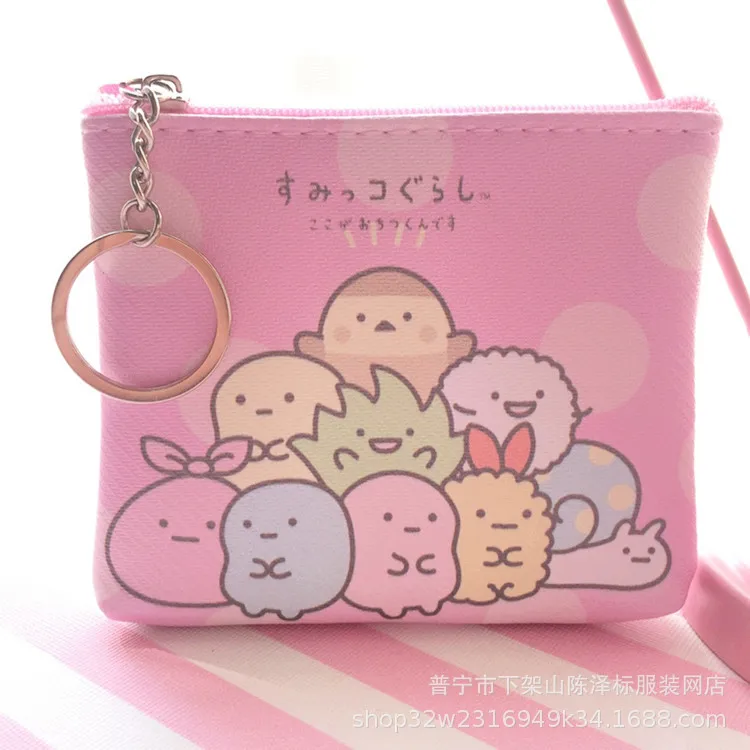 San-X Corner Bio My Melody Cinnamoroll Pudding Dog Cartoon Kawaii маленький кошелек для монет на молнии PU держатель для карт кошелек для хранения ключей - Цвет: 17