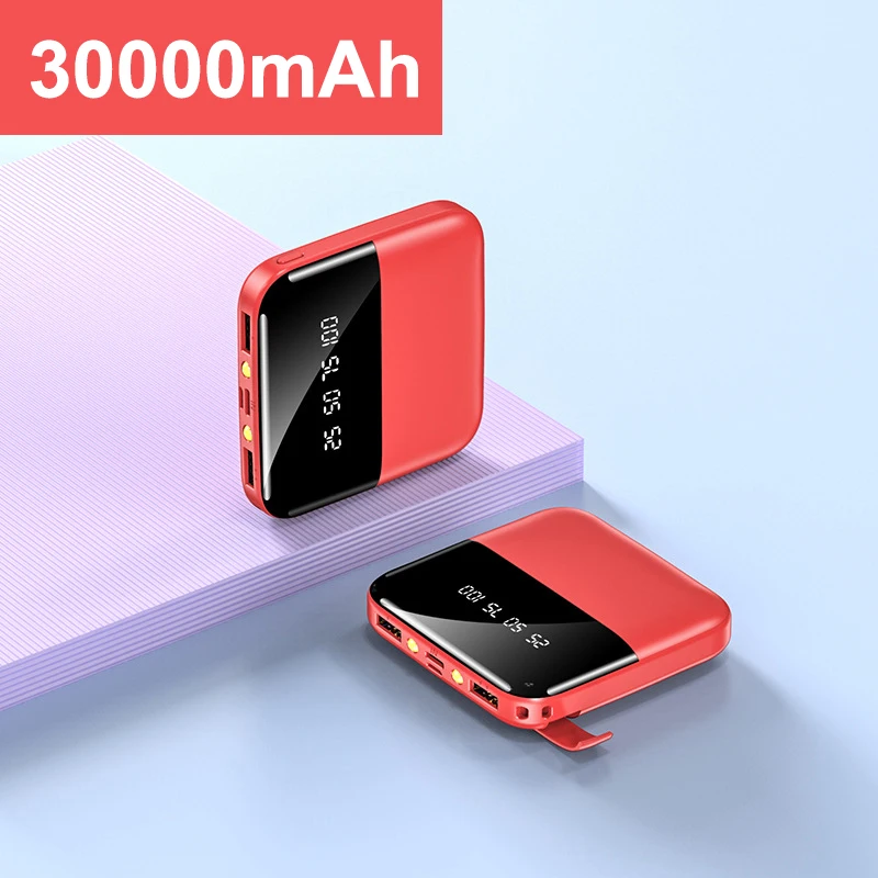 Внешний мини-аккумулятор с 2 USB-портами и светодиодным дисплеем 15000 мАч | Мобильные