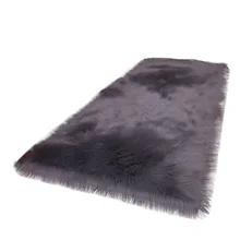 1 шт Искусственный шерстяной ковер ворсистый, пушистый ковры для Гостиная Спальня 50 см x 80 см E2S