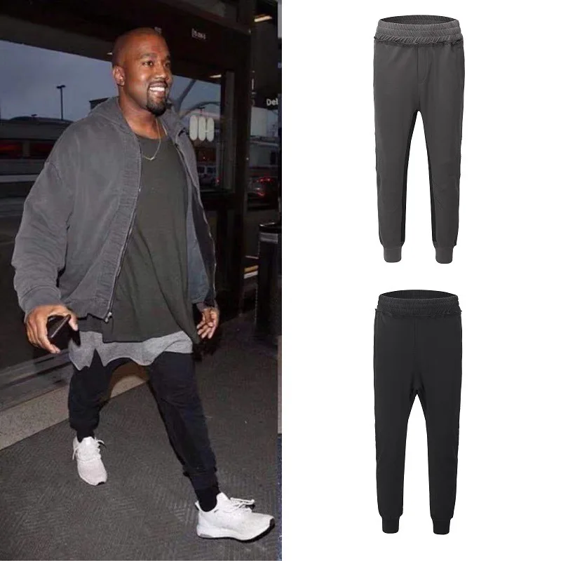 Kanye Big Talker, стиль знаменитостей, высокая улица, Ретро стиль, свободный крой, стирка, вода, петля, ворс, драпировка, луч ноги, спортивные штаны, INS, универсальные M