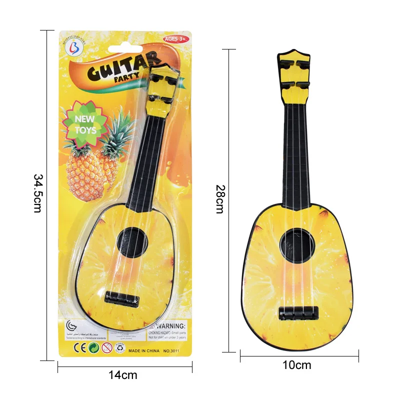 Newest Kids Funny Ukulele Musical Instruments Mini Guitar Montessori Toys Gifts - Цвет: D