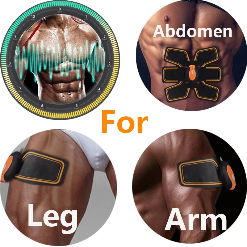 Body Shaper Slimming Massager EMS Abdominal Muscle Stimulator Toner Hip Trainer Abdomen Buttocks Butt Lifting Fitness Massage