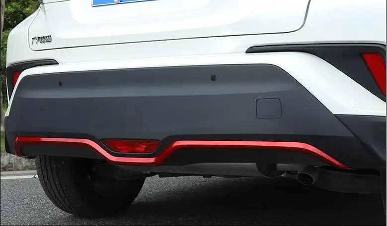 JINGHANG автомобиль ABS задняя дверь багажника рама Нижняя пластина багажника отделка капота подходит для Toyota CHR C-HR