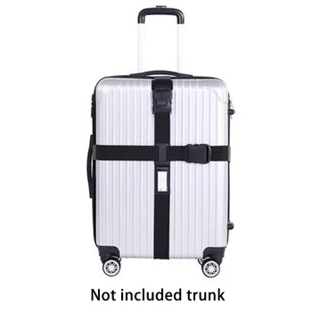 

Adjustable Cross Luggage Straps Travel Trolley Suitcase Personalized Safe Packing Belt Parts luggage tags Accessories