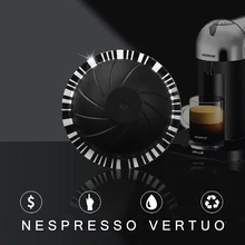 Многоразовые кофейные капсулы Nespresso Vertuo с одноразовыми фольгами уплотнения Stcker большая чашка 230 мл для Vertuoline